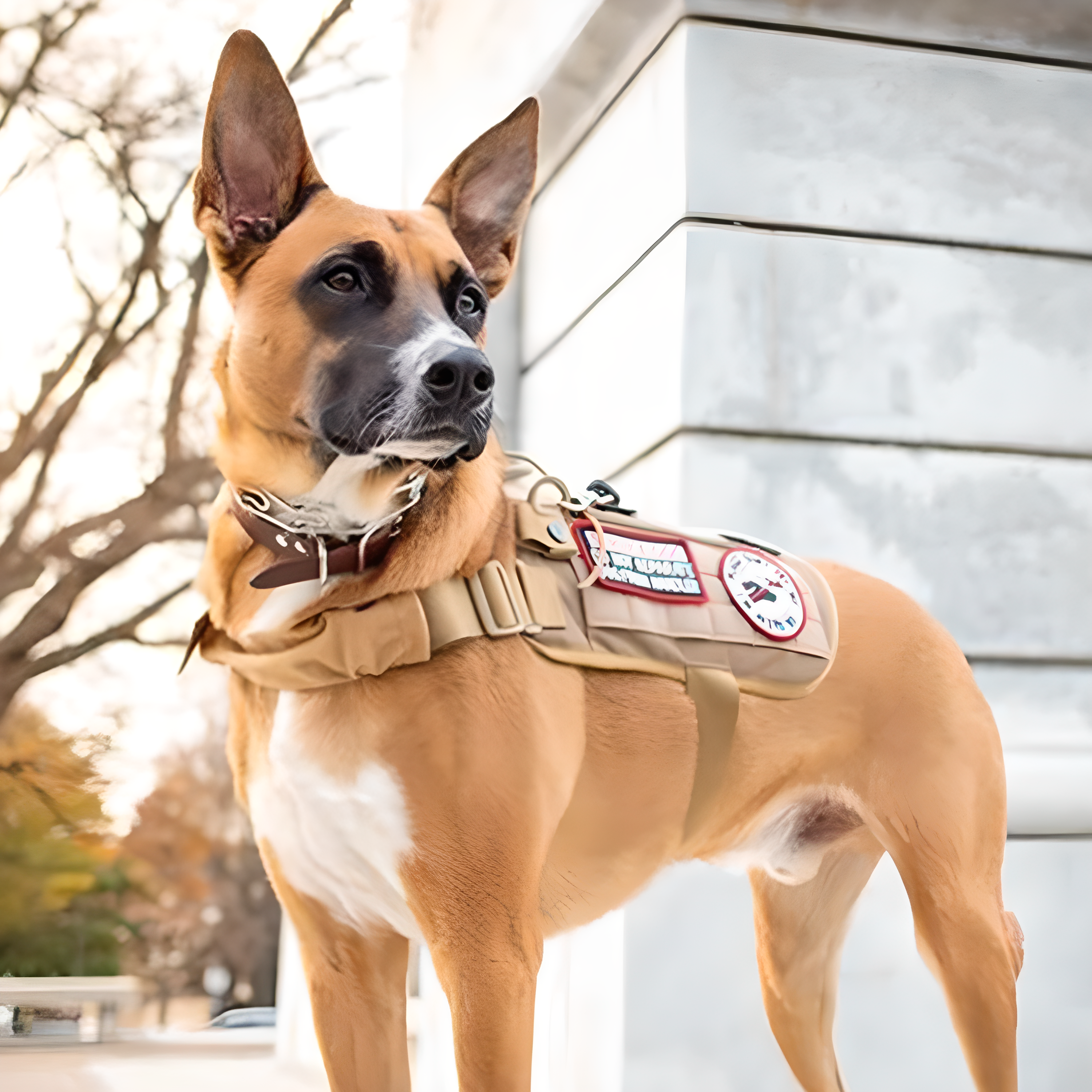 Reinforced K9 Dog Harness Vest - Adjustable, Waterproof & Outdoor Ready
