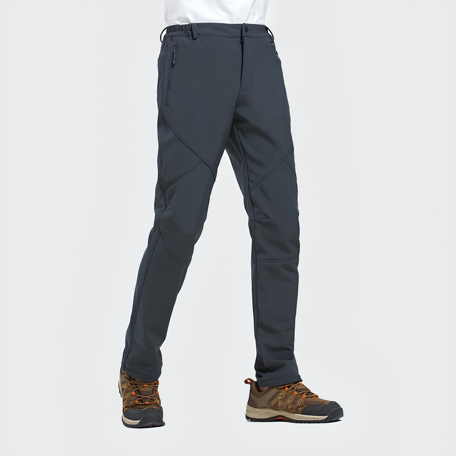 Men's Walk Fleece Pants - Lightweight, Quick-Dry & Zippered Pockets