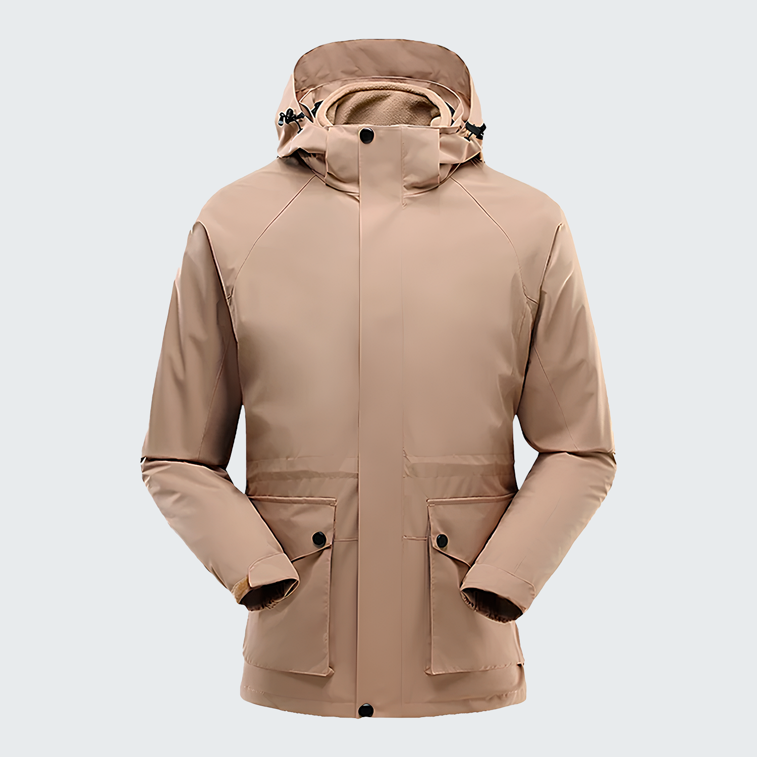 Men's Carbon 3-in-1 Outdoor Jacket - Waterproof, Windproof & Removable Fleece
