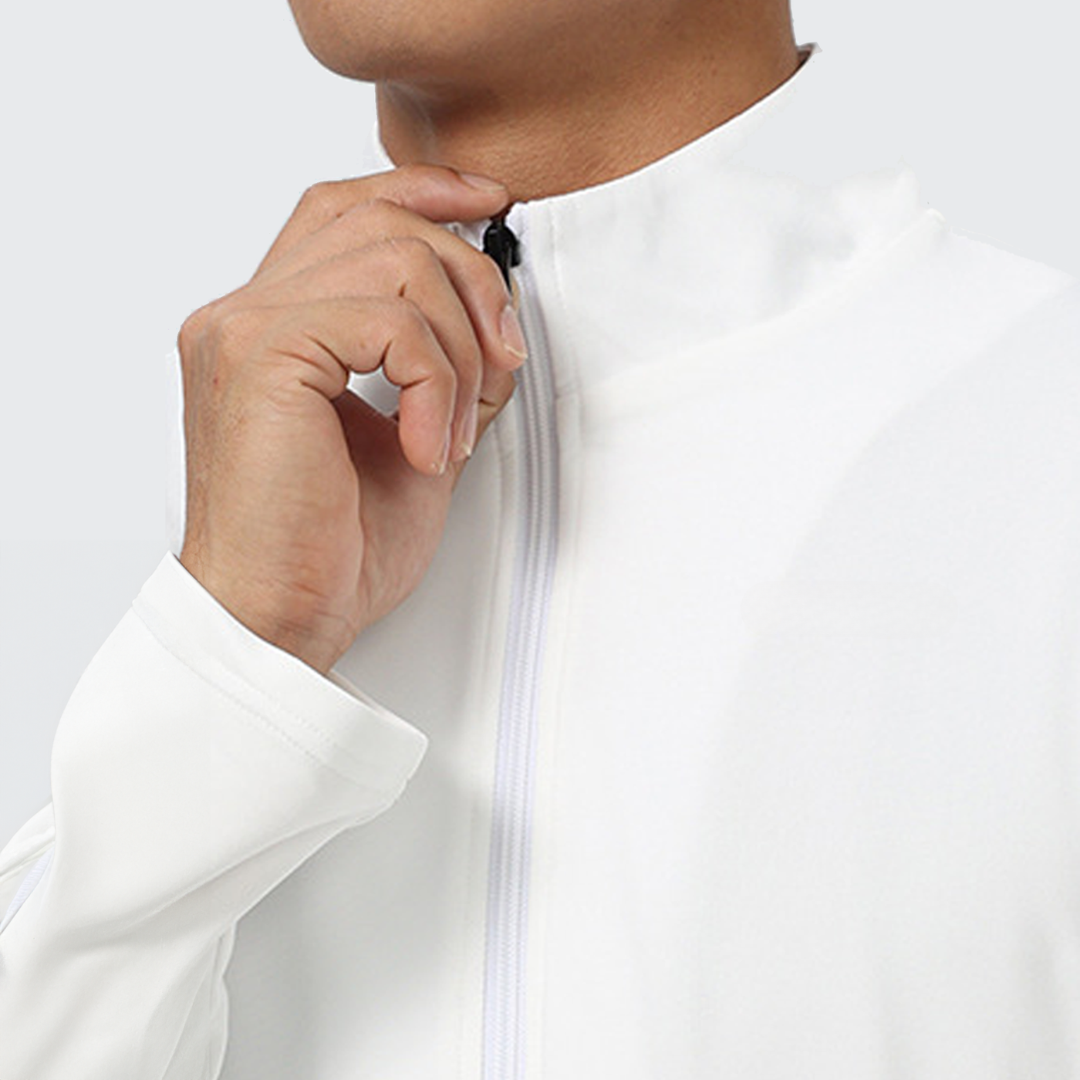 Men's Streamline Sports Jacket - Stretch Fabric, Breathable & Zip Pockets