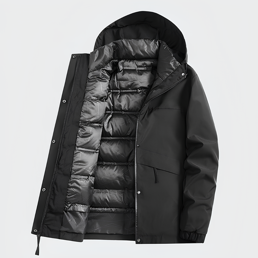 Men's Glacier 3-in-1 Puffer Jacket - Waterproof, Windproof & Removable Inner Puffer