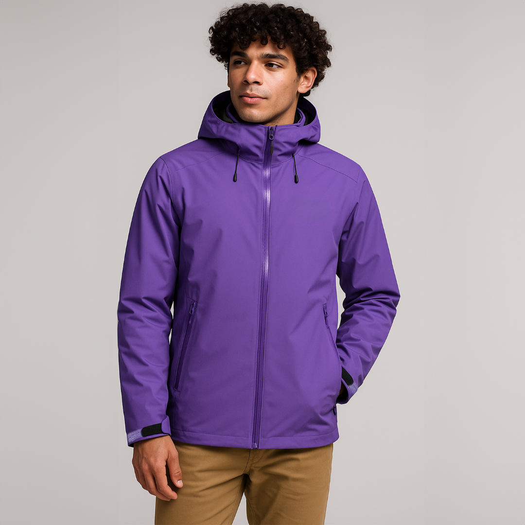 Men's Torrent Waterproof Outdoor Jacket - Adjustable Hood, Zip Pockets & All-Weather