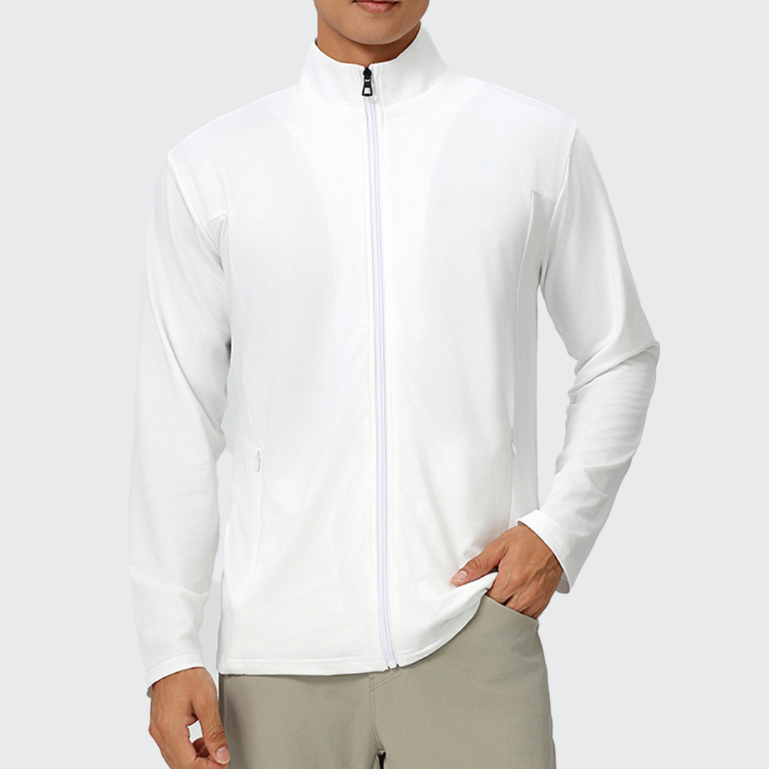 Men's Streamline Sports Jacket - Stretch Fabric, Breathable & Zip Pockets