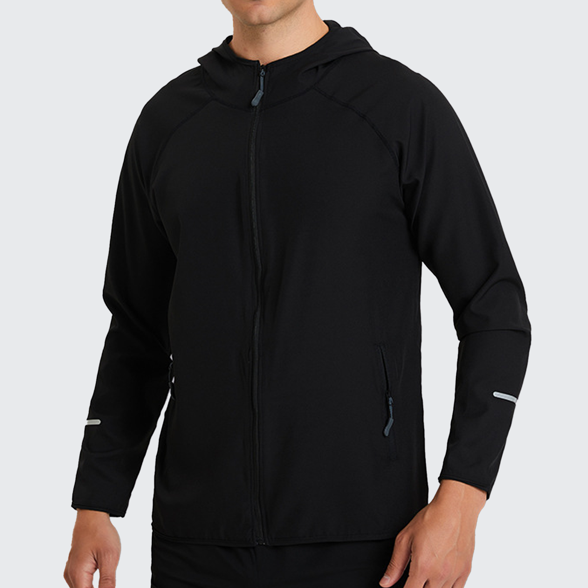 Men's Windway Windbreaker Jacket - UV Protect, Water Resistant & Reflective for Outdoors