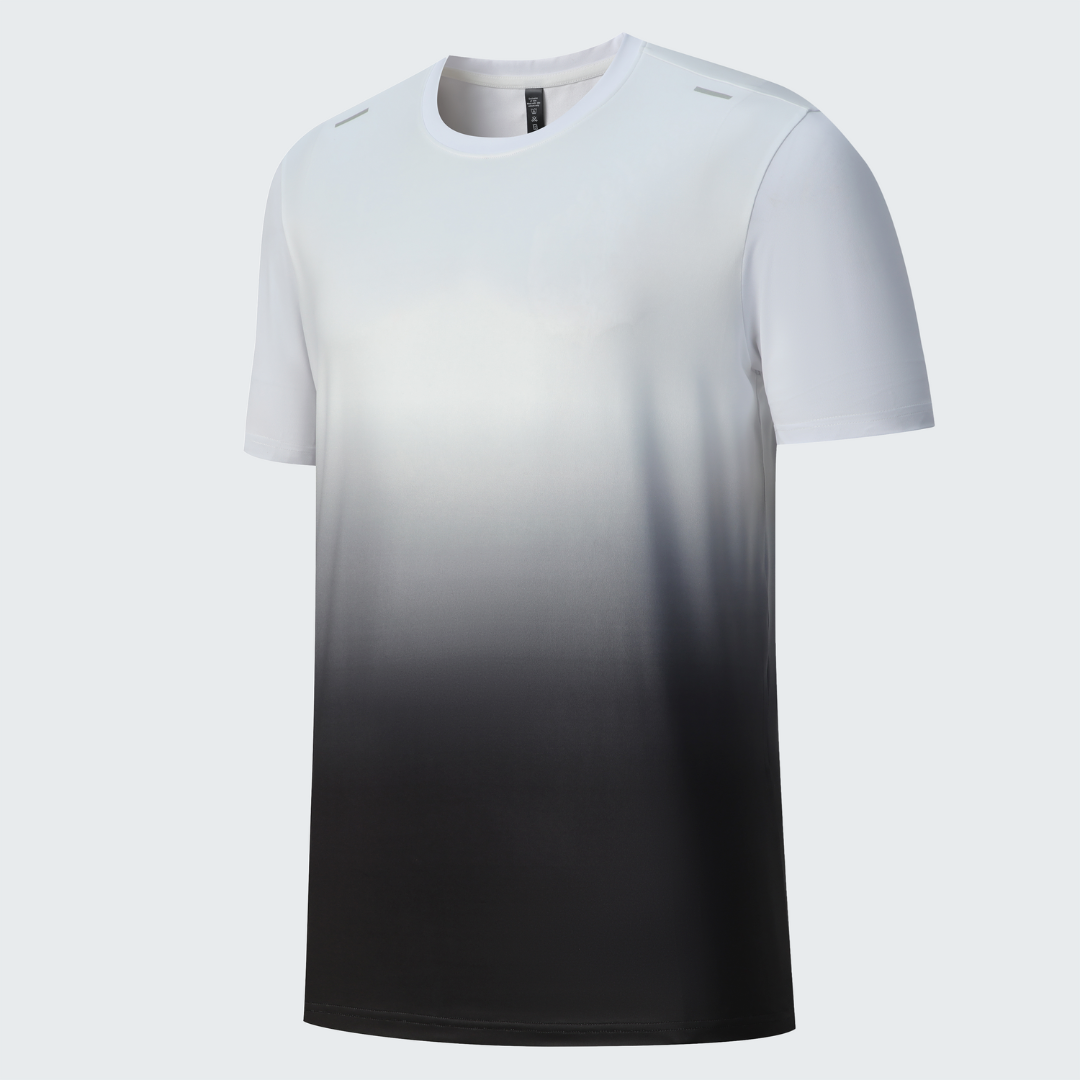 Men's Gradient Performance T-Shirt - Anti-Sweat, Breathable & Athletic Fit