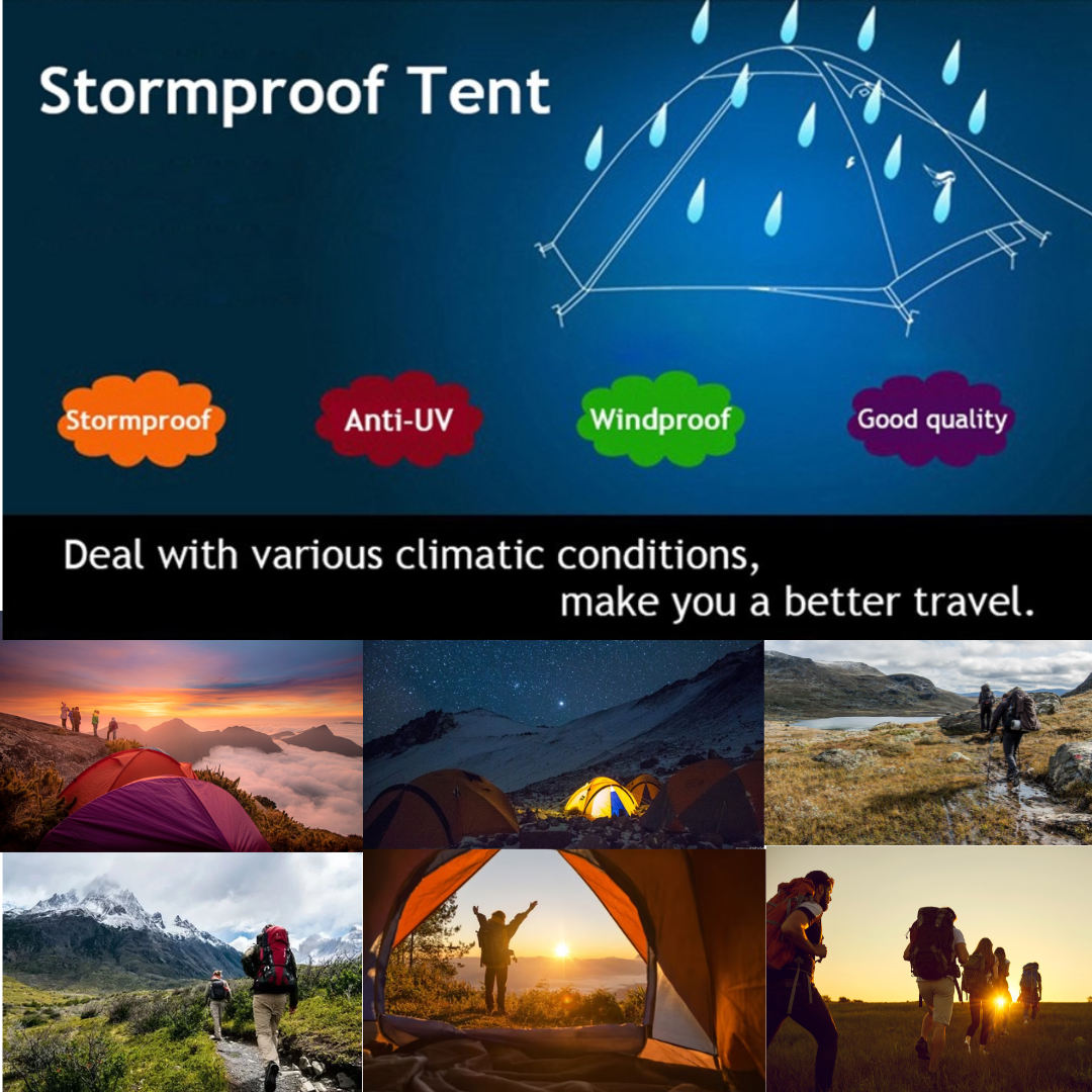 Ultralight 2-Person Trekking Tent | All-Season Waterproof Backpacking Shelter for Hiking & Camping