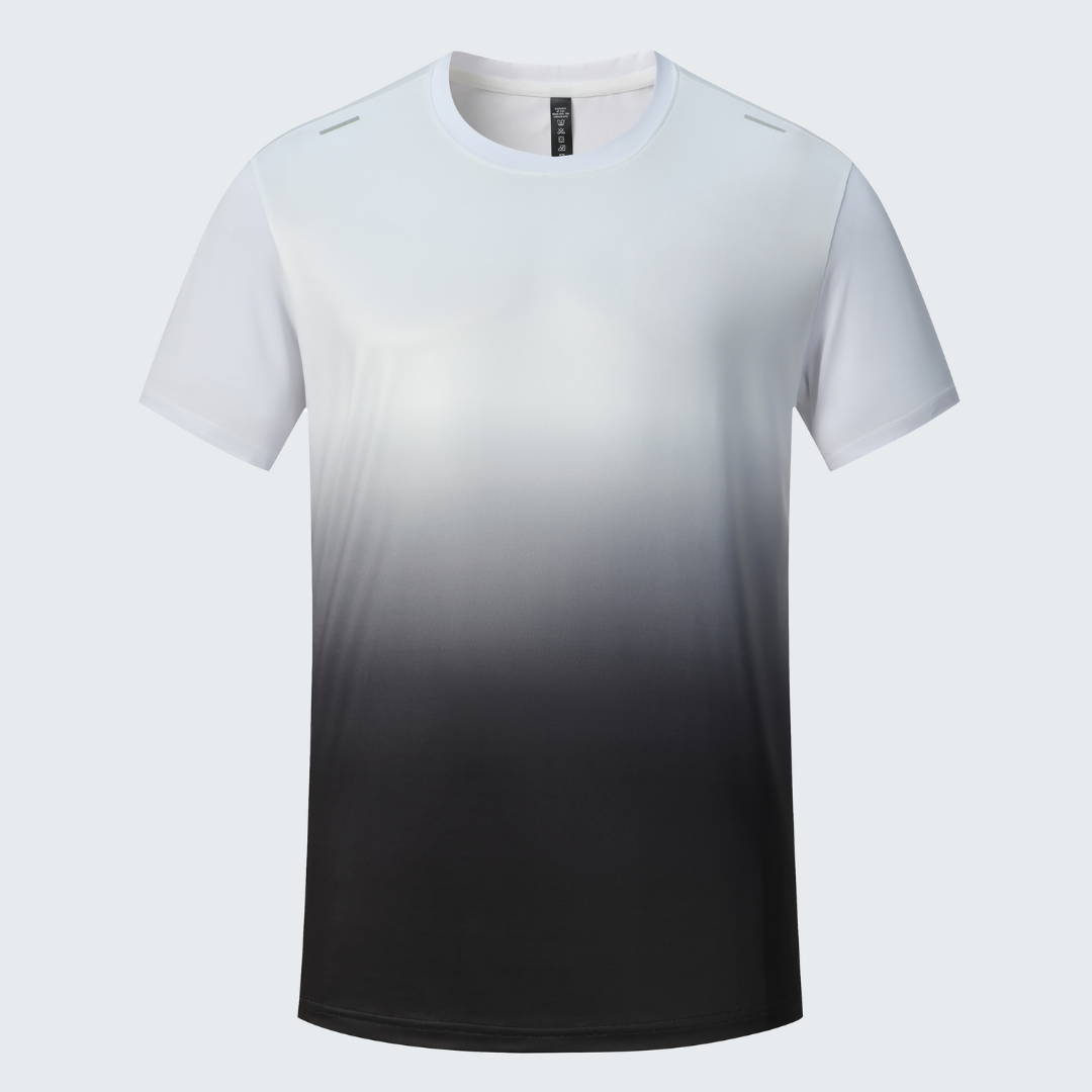 Men's Gradient Performance T-Shirt - Anti-Sweat, Breathable & Athletic Fit