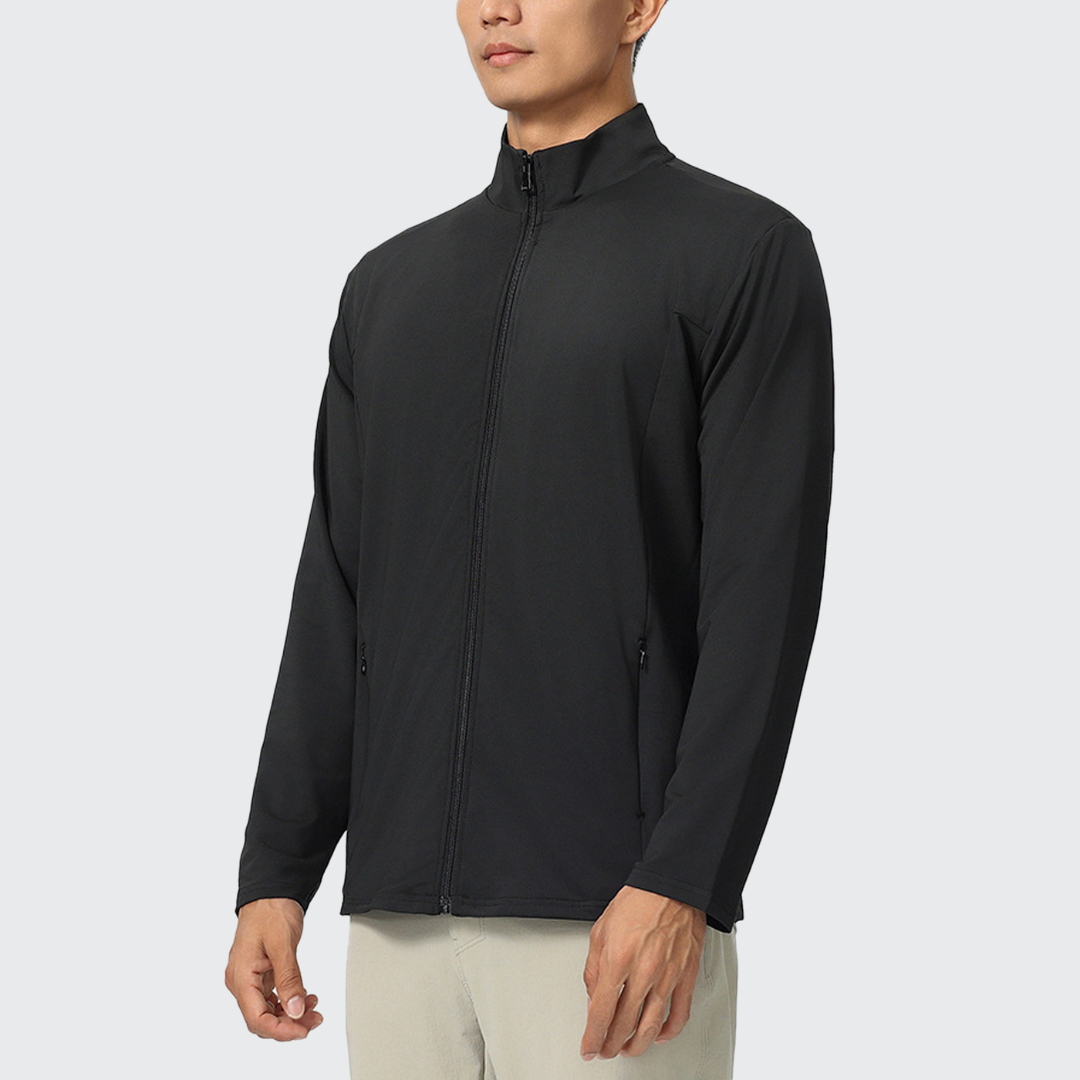 Men's Streamline Sports Jacket - Stretch Fabric, Breathable & Zip Pockets