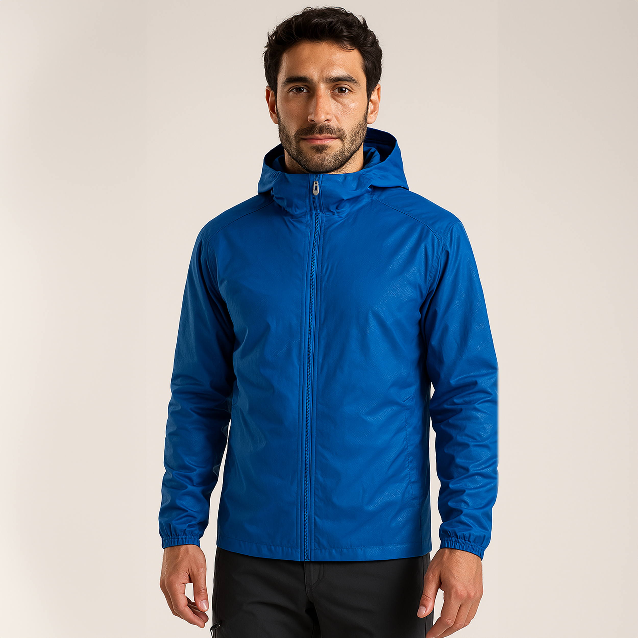 Men's Waterproof Windbreaker - UV Protection, Breathable & Adjustable Hood