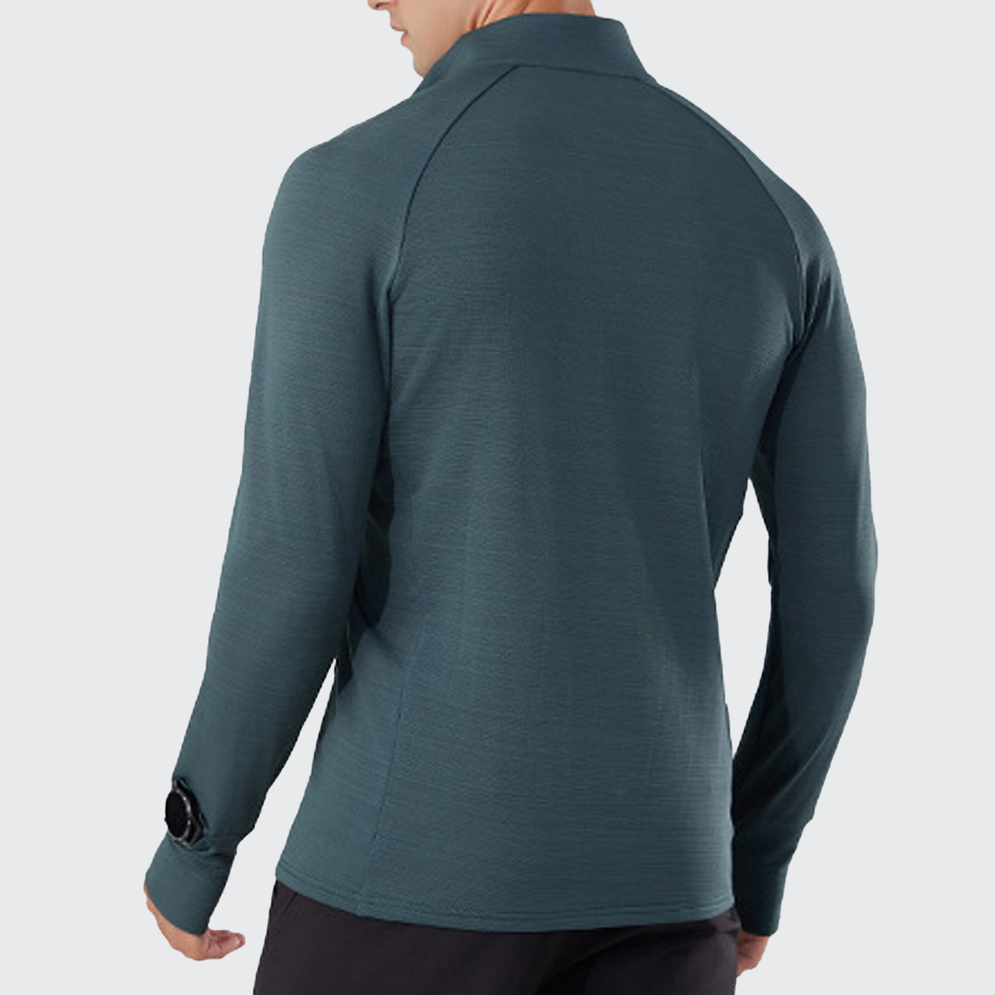 Men's Quickstep Base Layer - High Collar, UV Protect, Thumbholes & Smartwatch Ready