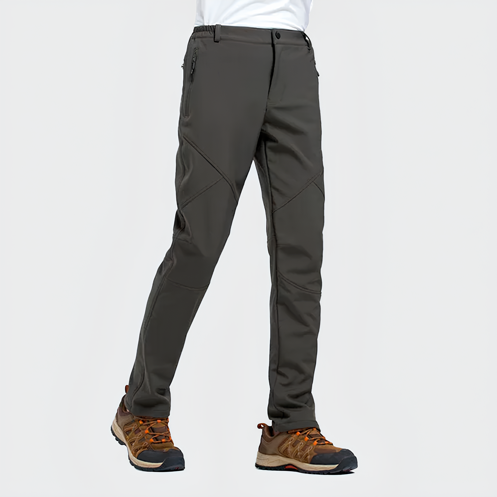 Men's Walk Fleece Pants - Lightweight, Quick-Dry & Zippered Pockets