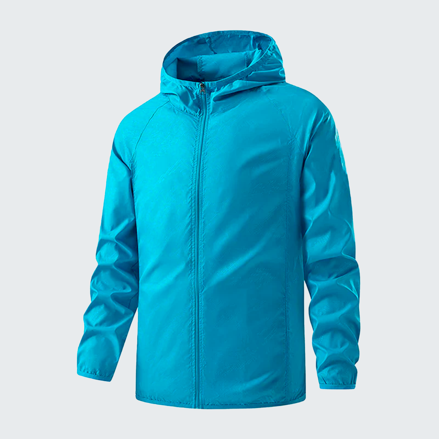 Men's Waterproof Windbreaker - UV Protection, Breathable & Adjustable Hood