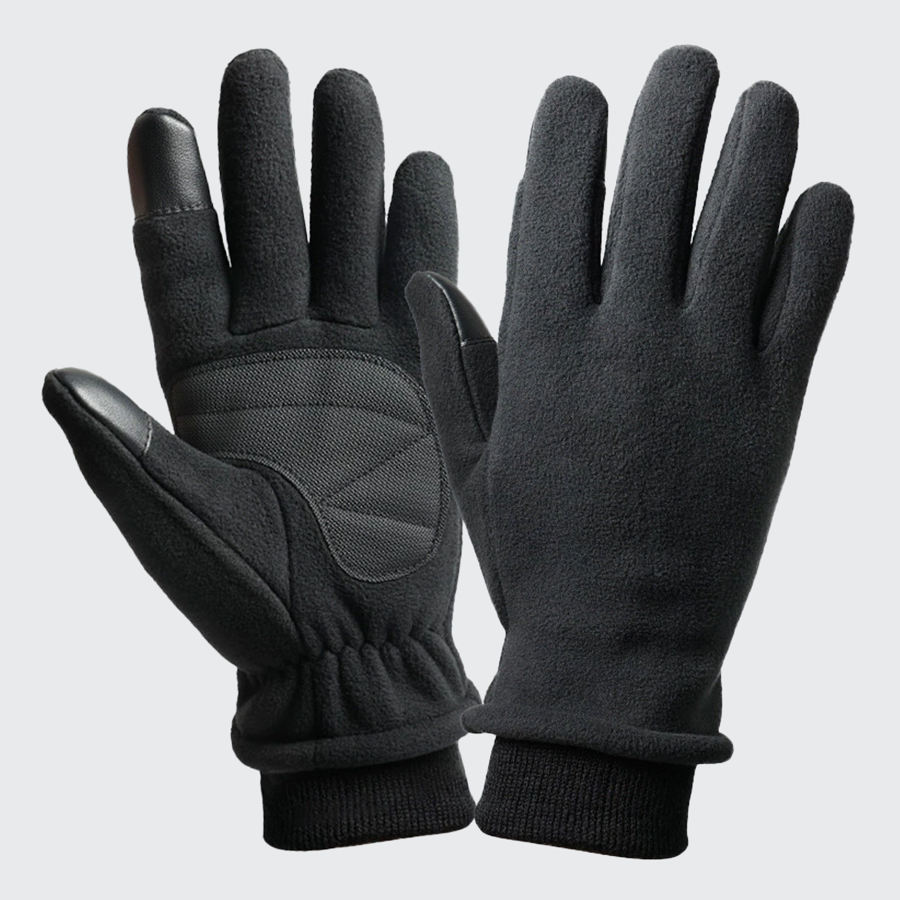 Thermal Fleece Gloves - Water Resistant, Non-Slip Grip & Touchscreen Compatible