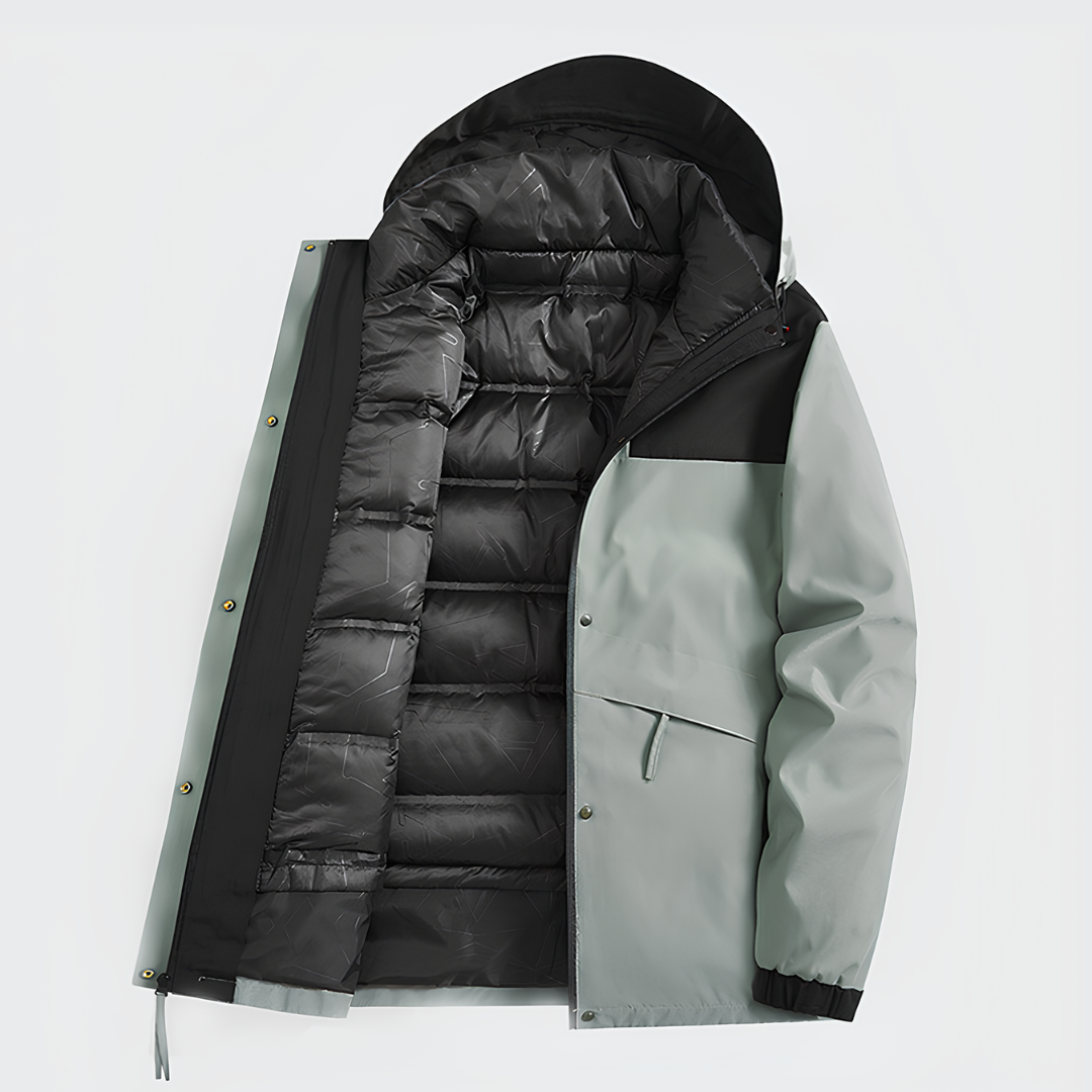 Men's Glacier 3-in-1 Puffer Jacket - Waterproof, Windproof & Removable Inner Puffer