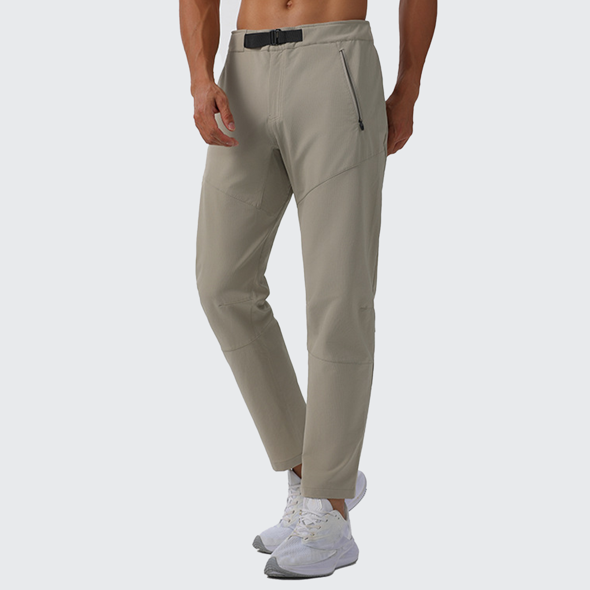 Men's Lightness Outdoor Pants - Breathable, Zip Pockets & Adjustable for Hiking