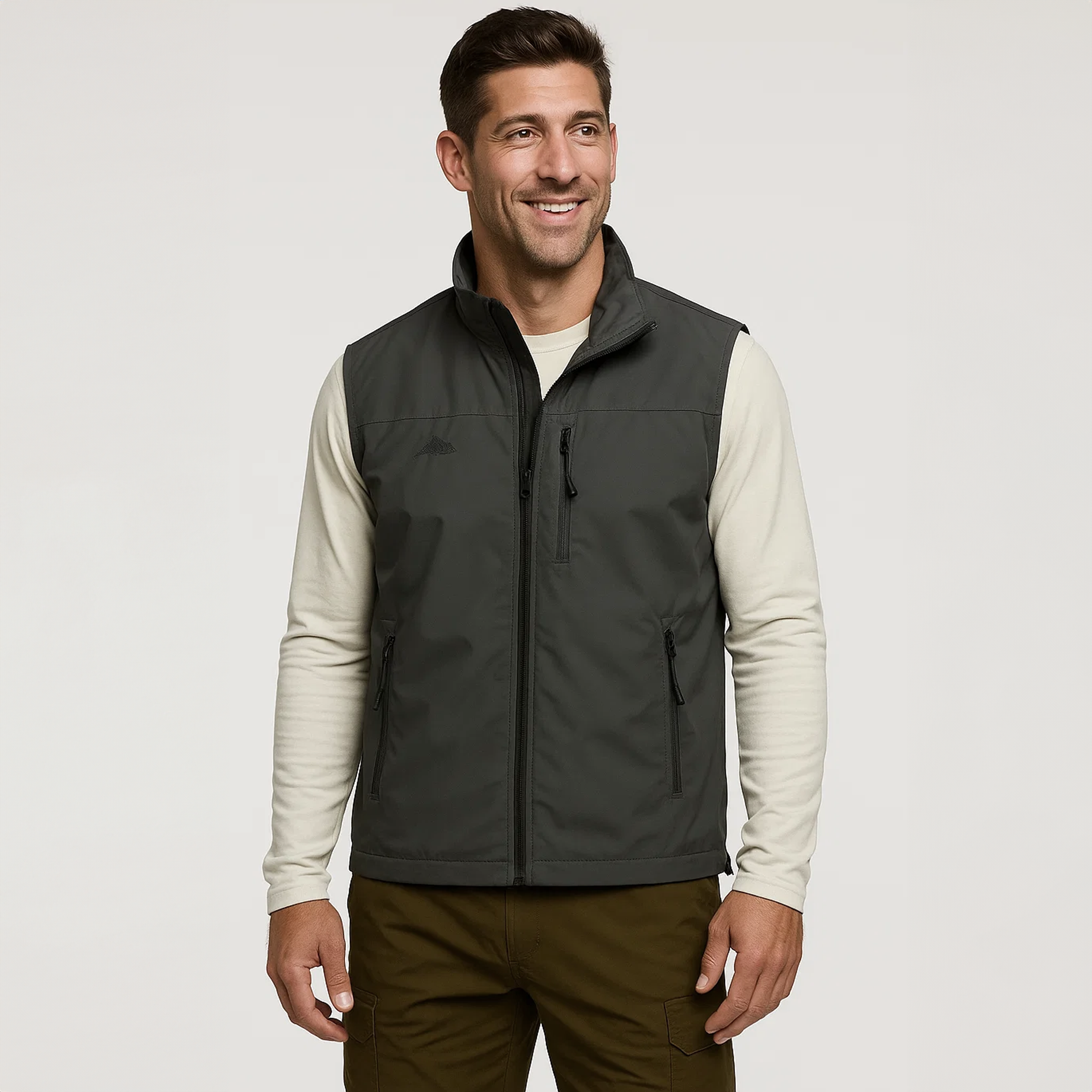 Men's Outdoor Thermal Vest - Waterproof, Breathable & 3 Zippered Pockets