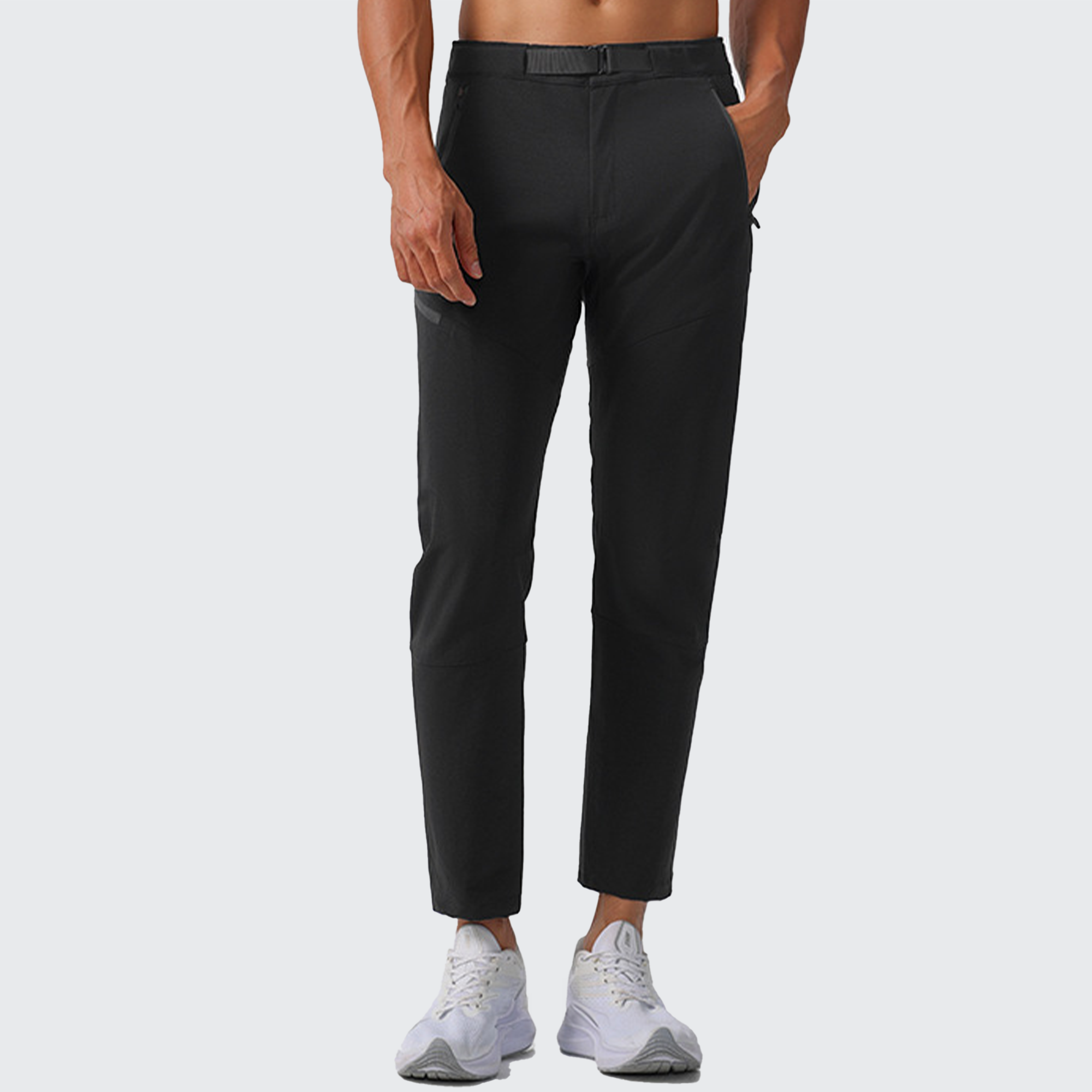 Men's Lightness Outdoor Pants - Breathable, Zip Pockets & Adjustable for Hiking