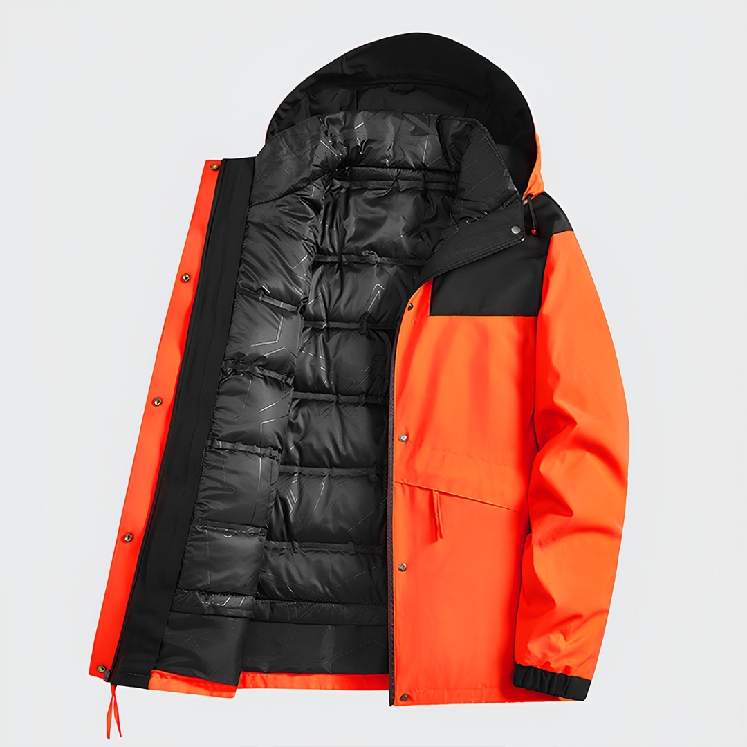 Men's Glacier 3-in-1 Puffer Jacket - Waterproof, Windproof & Removable Inner Puffer