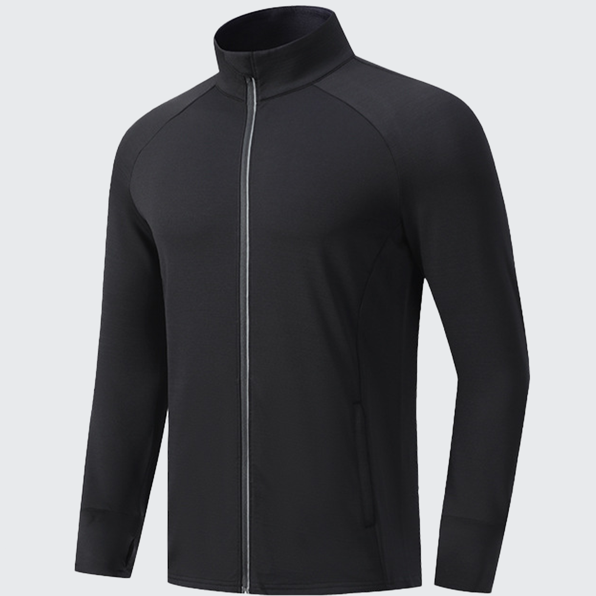 Men's Quickstep Base Layer - High Collar, UV Protect, Thumbholes & Smartwatch Ready