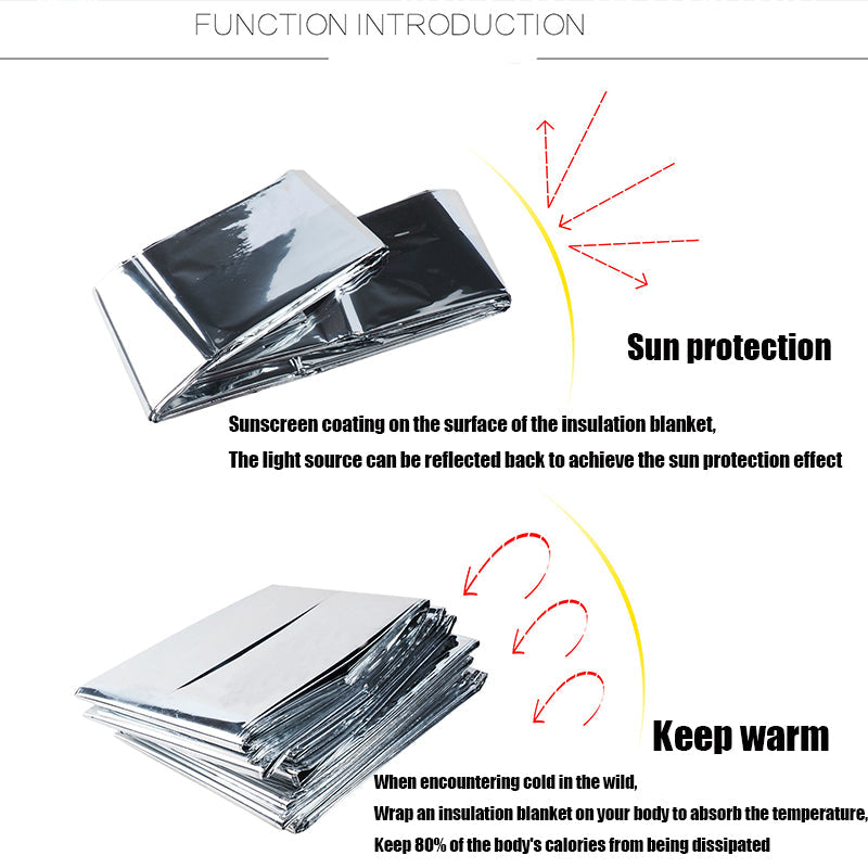 Survivor Emergency Thermal Blanket | Lightweight & Waterproof Survival Mylar Blanket