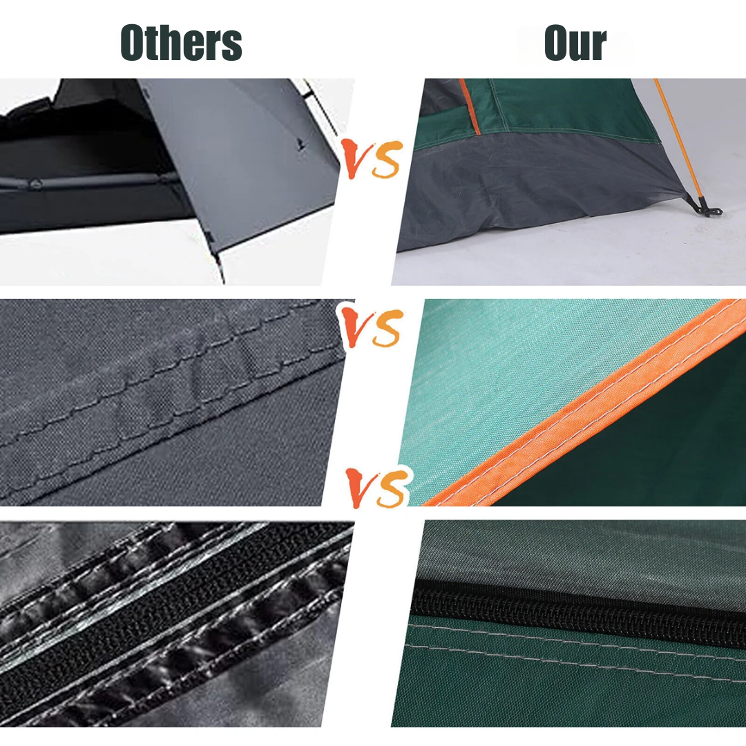 New Hawaii Automatic Camping Tent | Waterproof Instant Pop-Up Tent for 3-4 Person Hiking & Outdoors