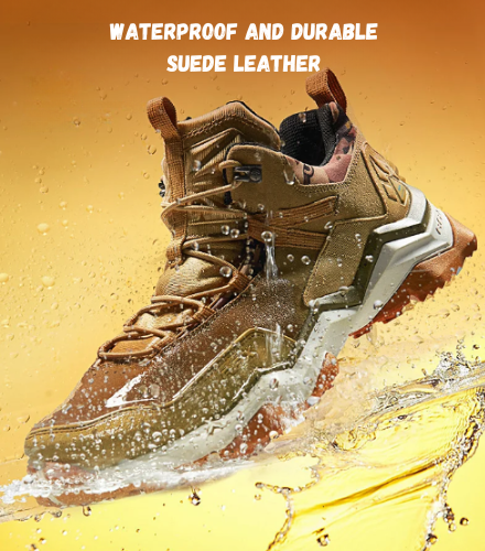 Explorer Men's Waterproof Hiking Boots | Anti-Slip Breathable Suede Outdoor Trekking Boots