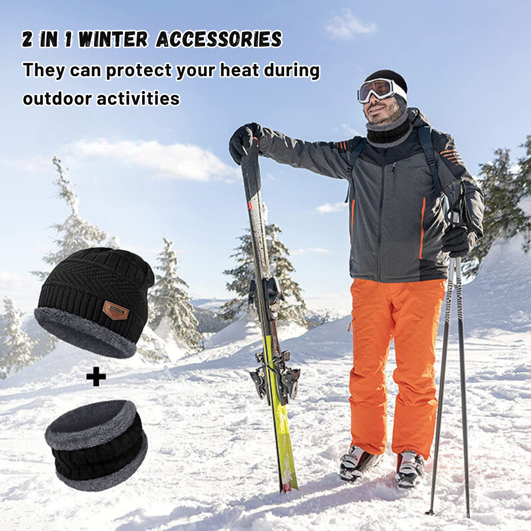 Loritta Knitted Beanie & Balaclava Set | Winter Hat for Cold Weather