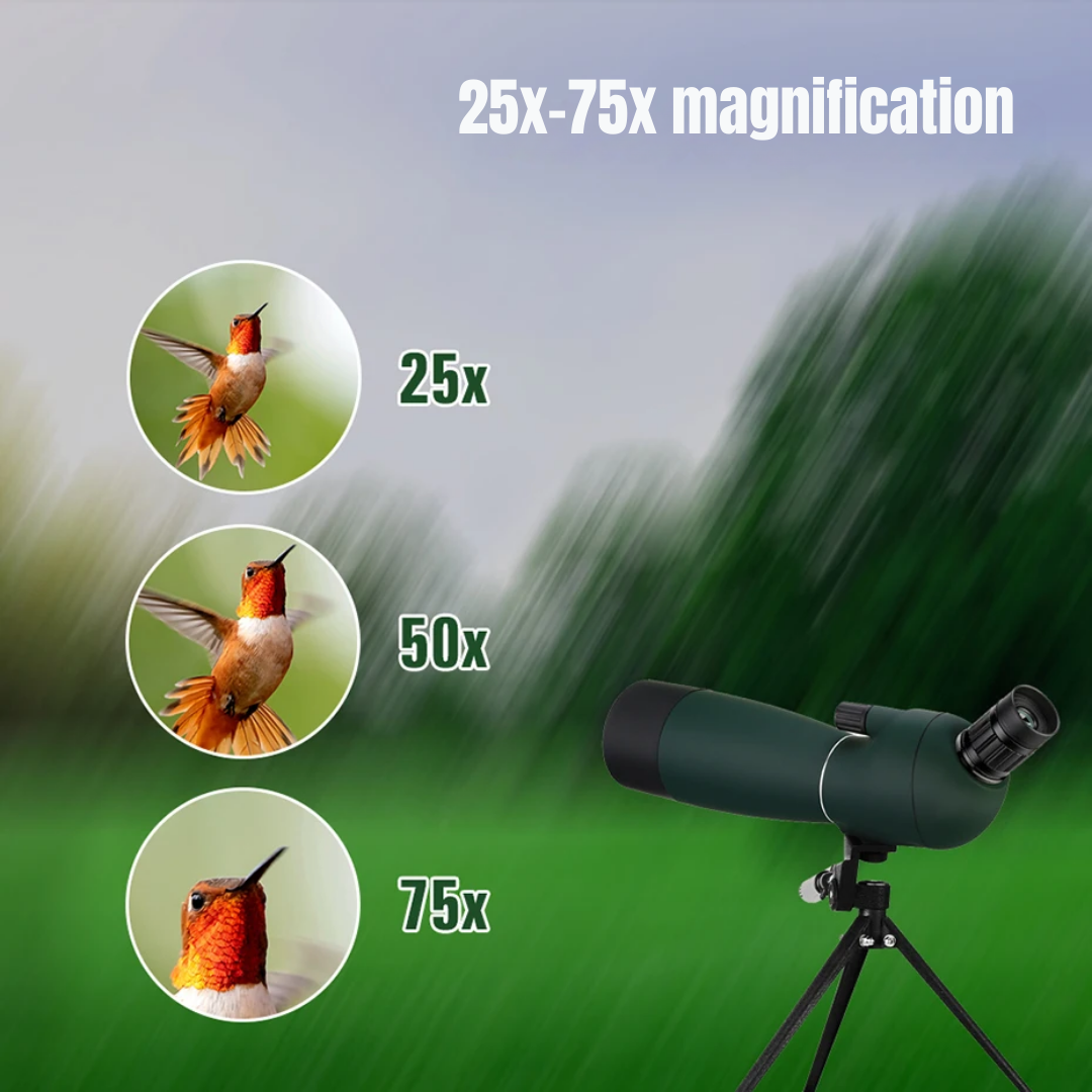SVBONY SV28 Waterproof Spotting Scope | 25-75x70 Long-Range Telescope for Bird Watching & Camping