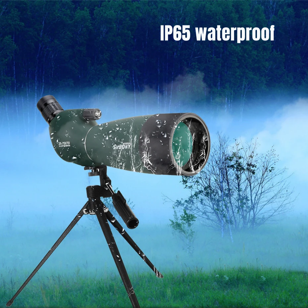 SVBONY SV28 Waterproof Spotting Scope | 25-75x70 Long-Range Telescope for Bird Watching & Camping