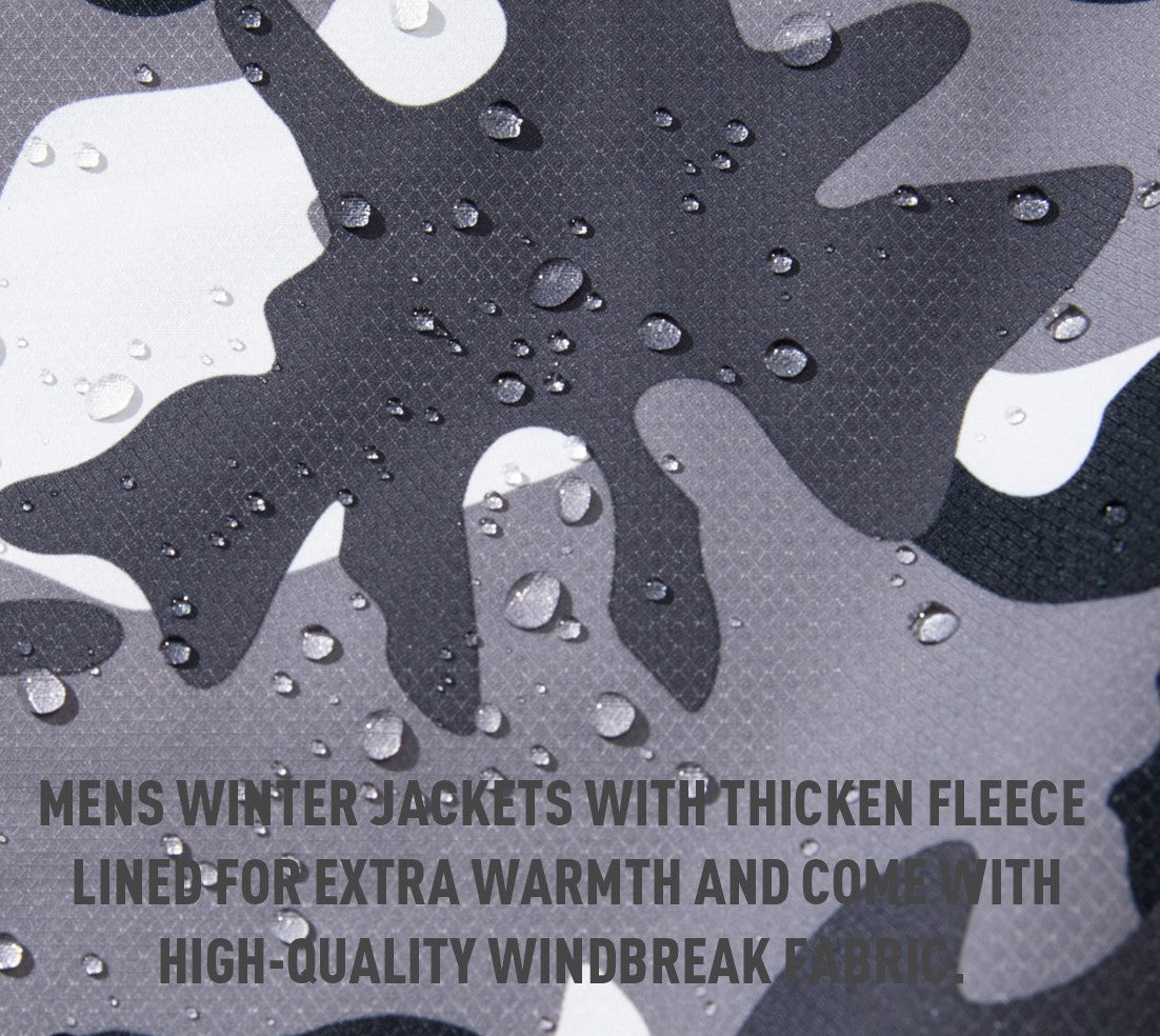 TACVASEN Men's Waterproof Mountain Jacket | Lined Windproof Outdoor Coat with Removable Hood