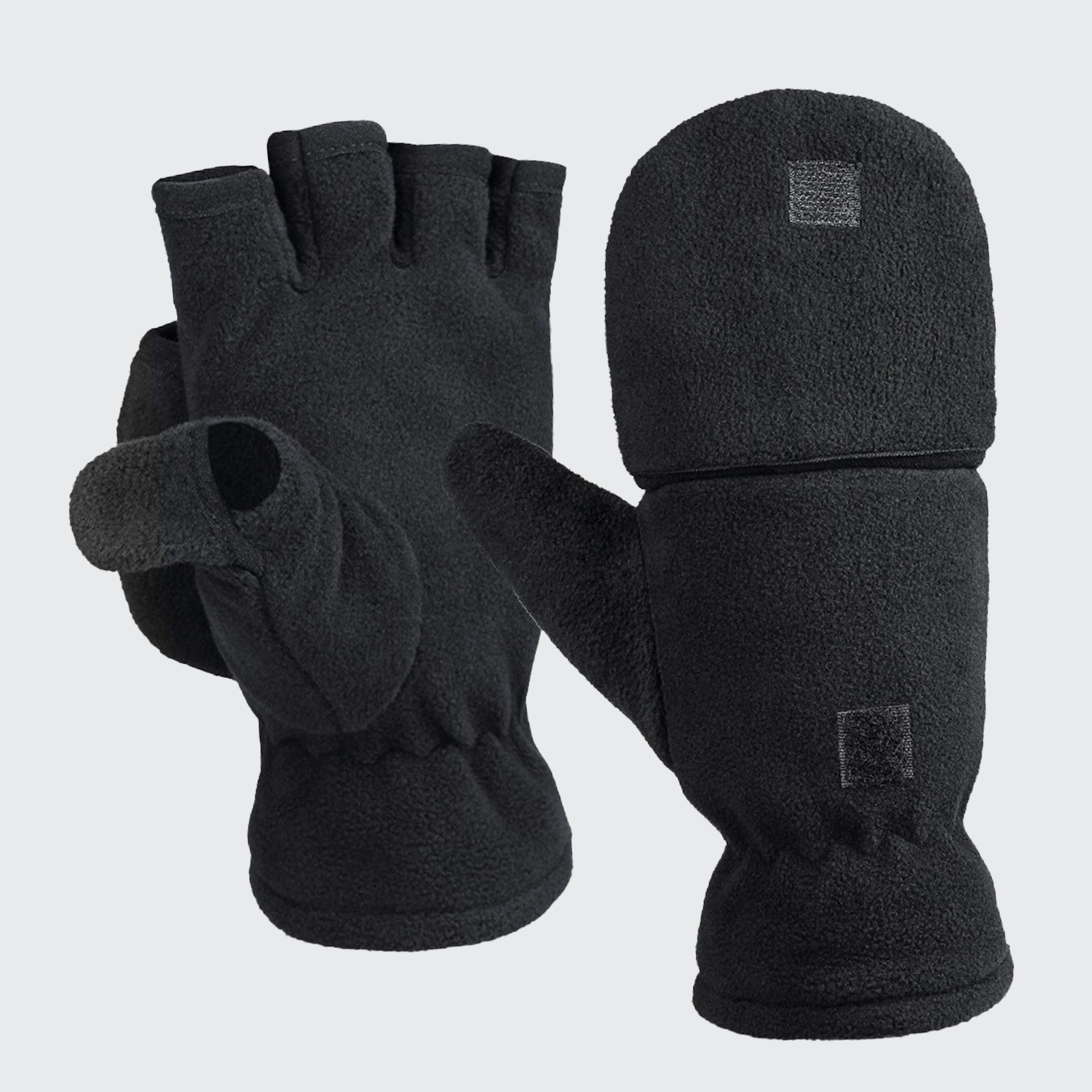 Aurora 2-in-1 Fleece Gloves - Convertible, Touchscreen & Thermal for Cold Weather