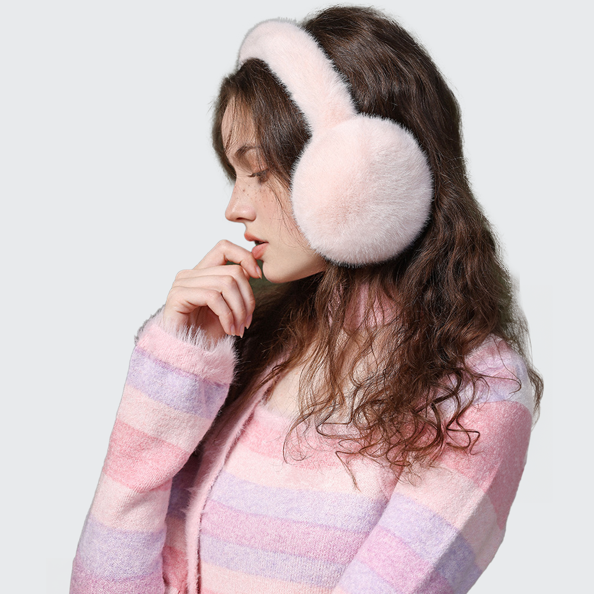 Warmies Retractable Ear Muffs - Plush Lined, Thermal Protect & Windproof for Winter