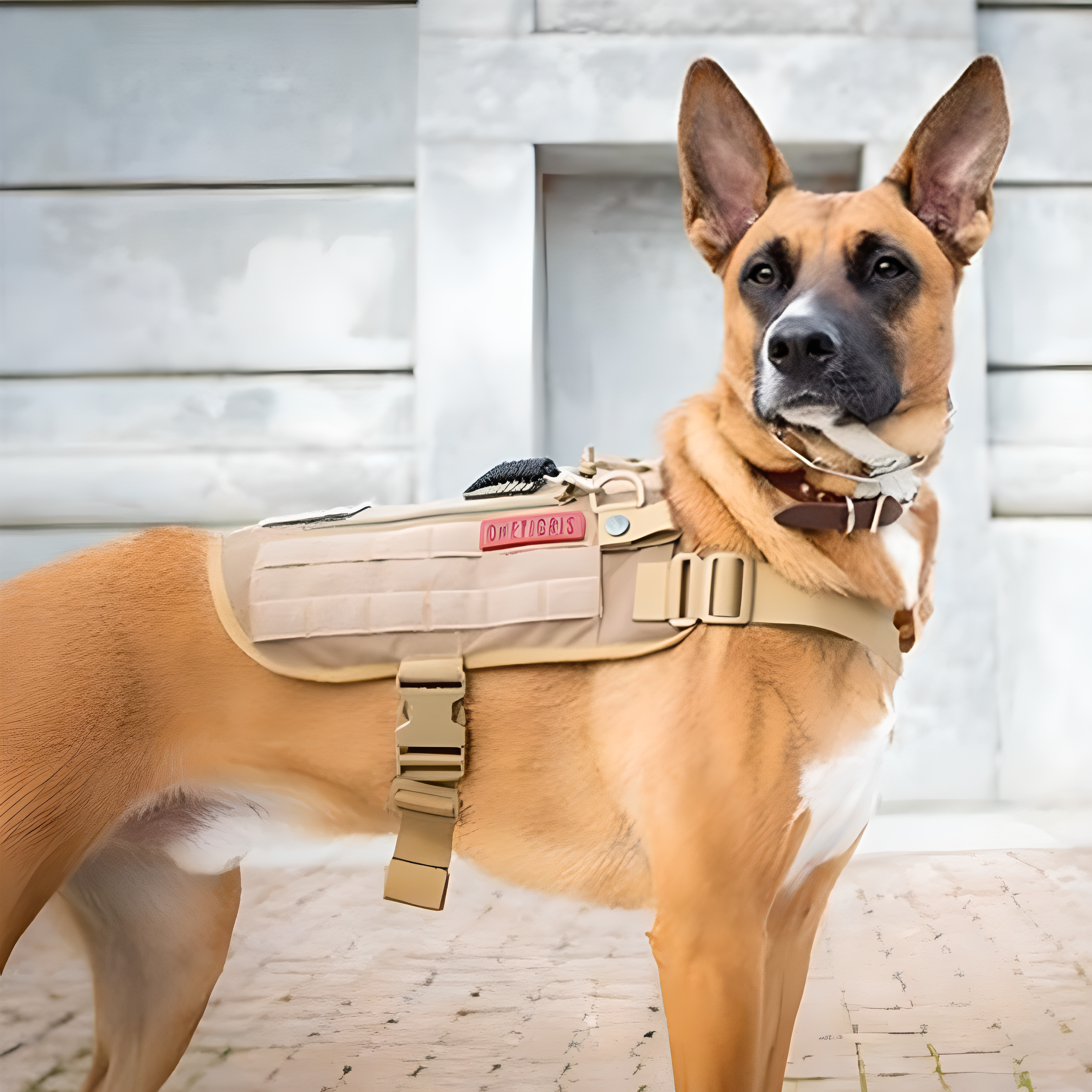 Reinforced K9 Dog Harness Vest - Adjustable, Waterproof & Outdoor Ready