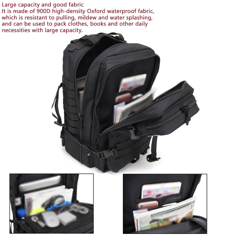 Elite 50L Military Tactical Backpack | Assault Pack for Hiking, Camping & Outdoors