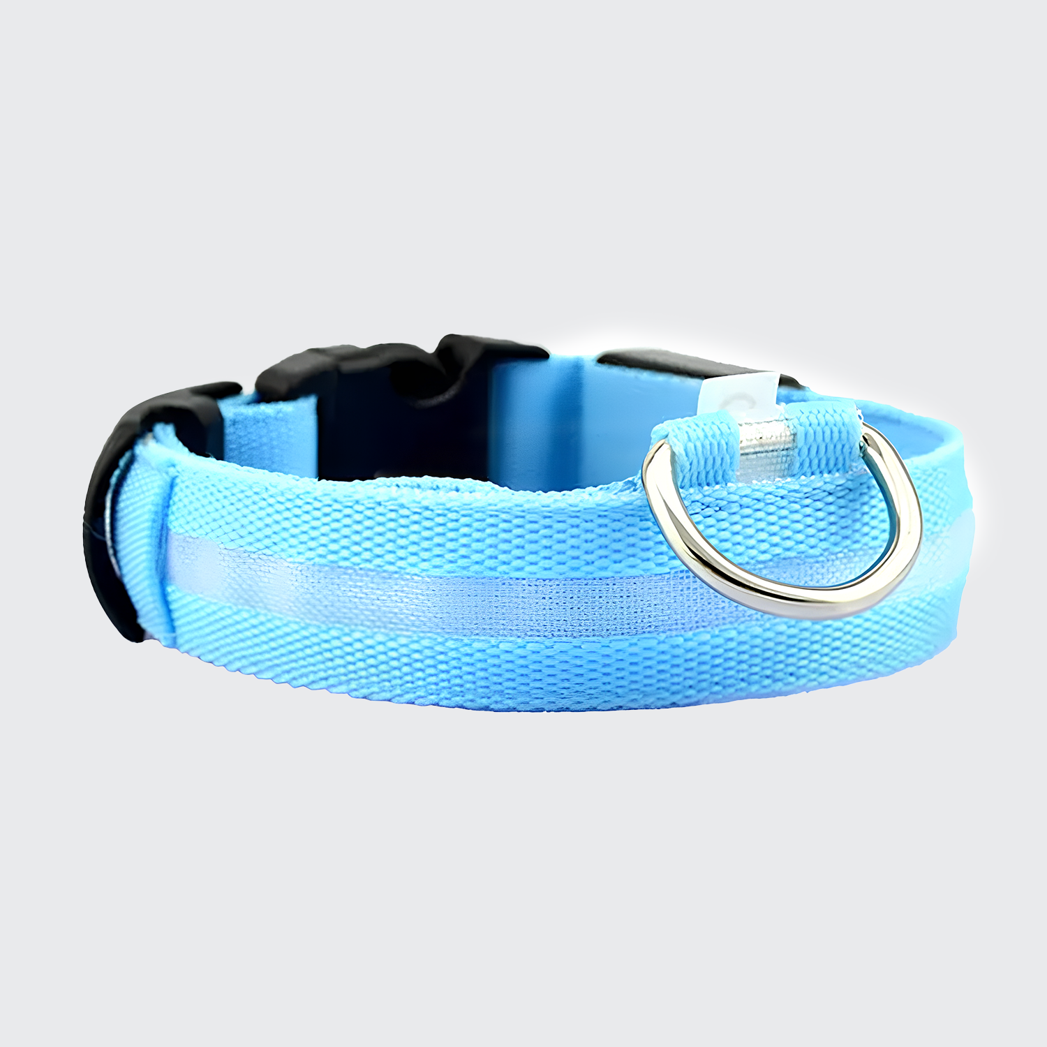 LED Secure Dog Collar - USB Rechargeable, High Visibility & Durable