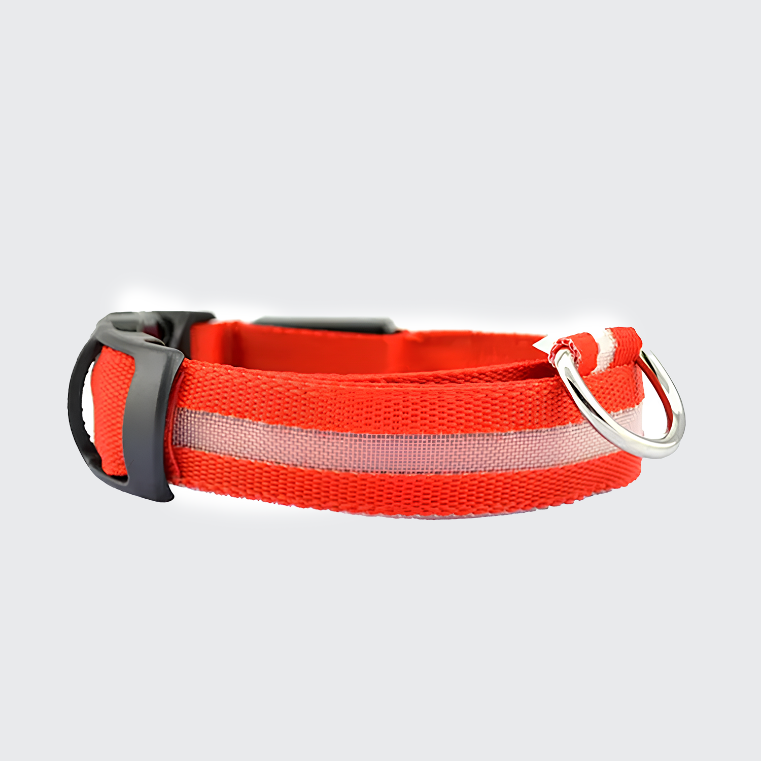 LED Secure Dog Collar - USB Rechargeable, High Visibility & Durable