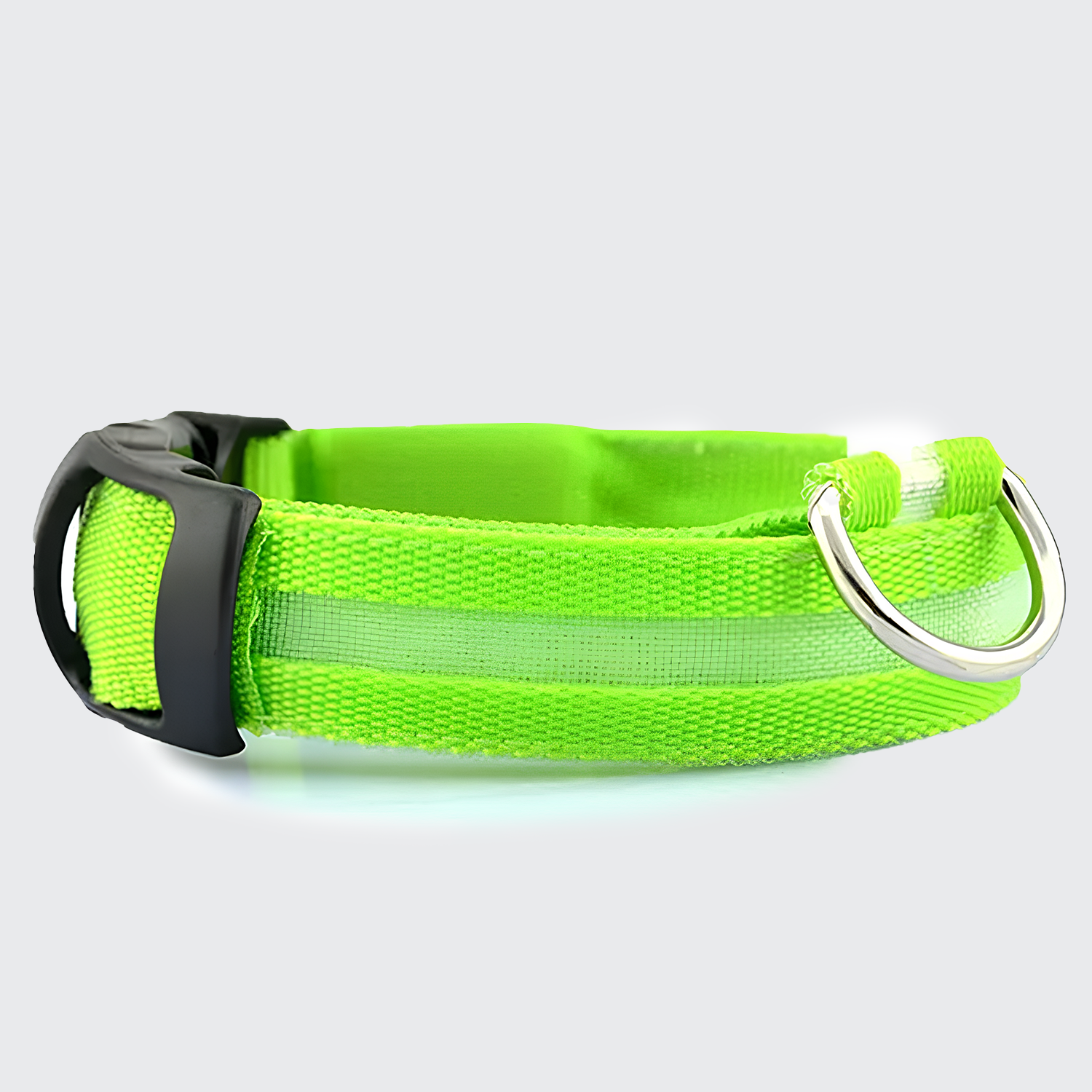 LED Secure Dog Collar - USB Rechargeable, High Visibility & Durable
