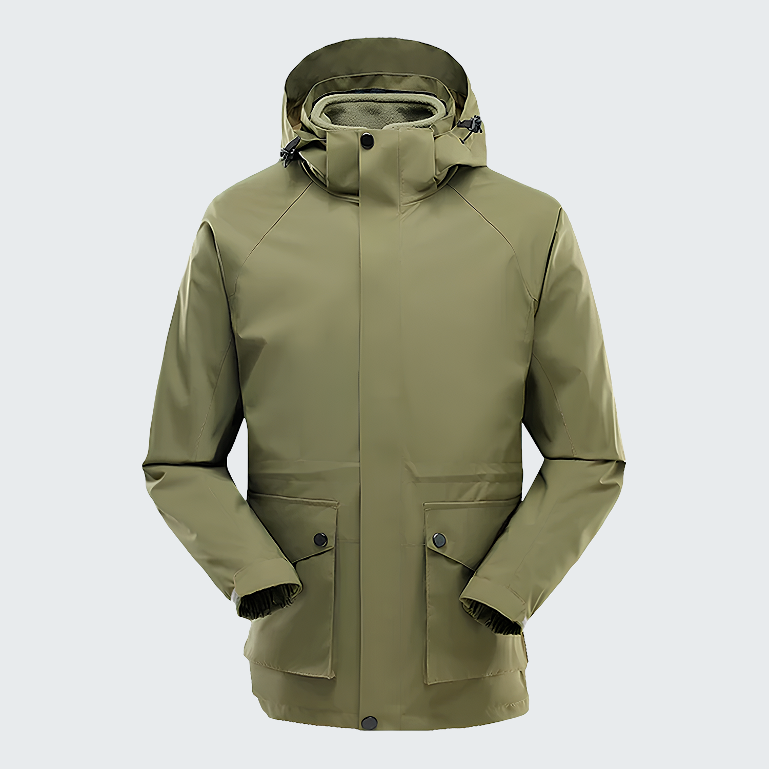 Men's Carbon 3-in-1 Outdoor Jacket - Waterproof, Windproof & Removable Fleece