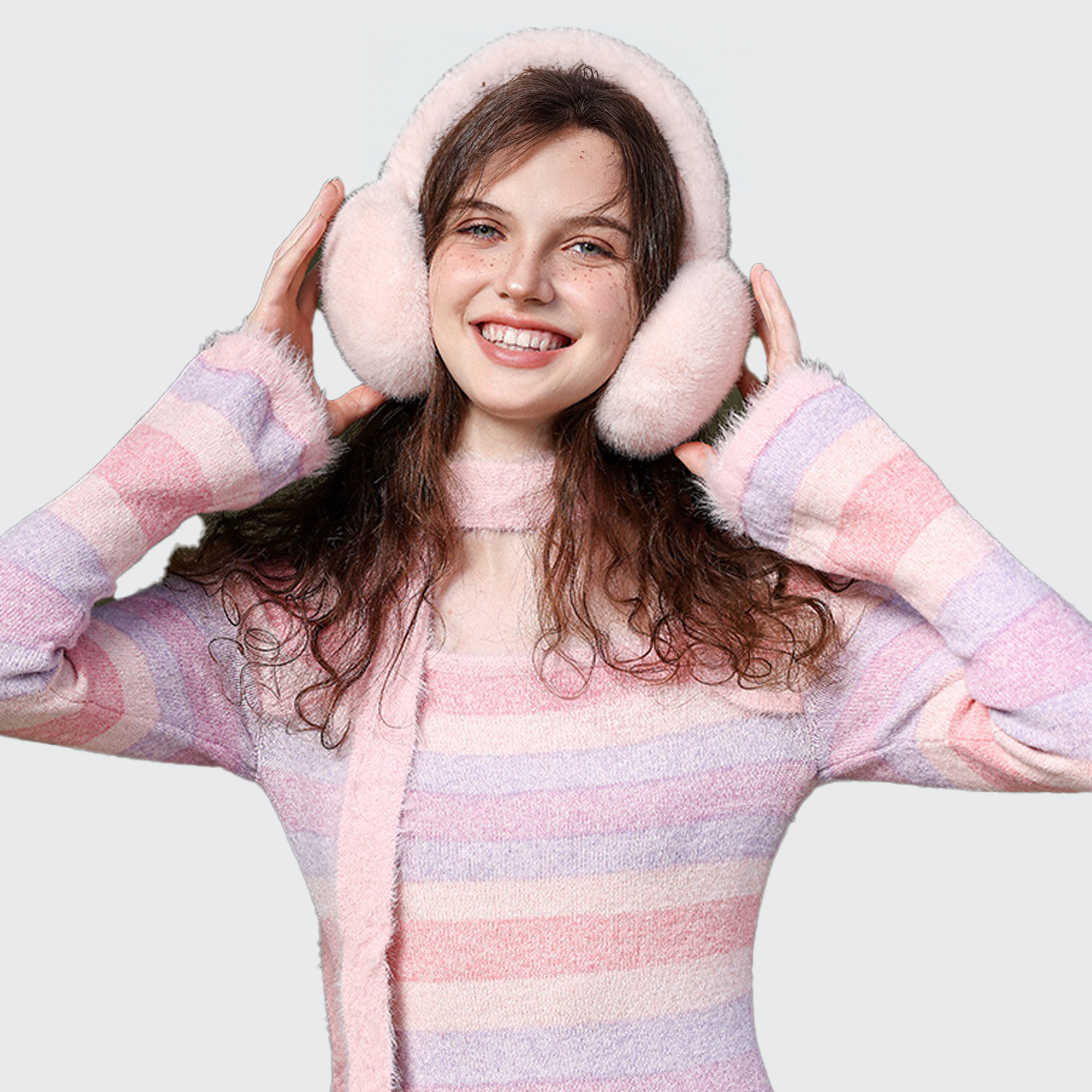 Warmies Retractable Ear Muffs - Plush Lined, Thermal Protect & Windproof for Winter