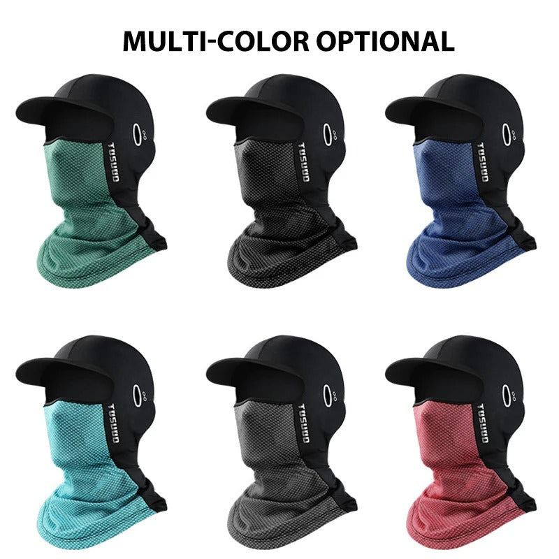 Ice Silk Tactical Balaclava Cap | Quick-Dry Breathable Face Mask with Sunglasses Holes for Hiking & Fishing