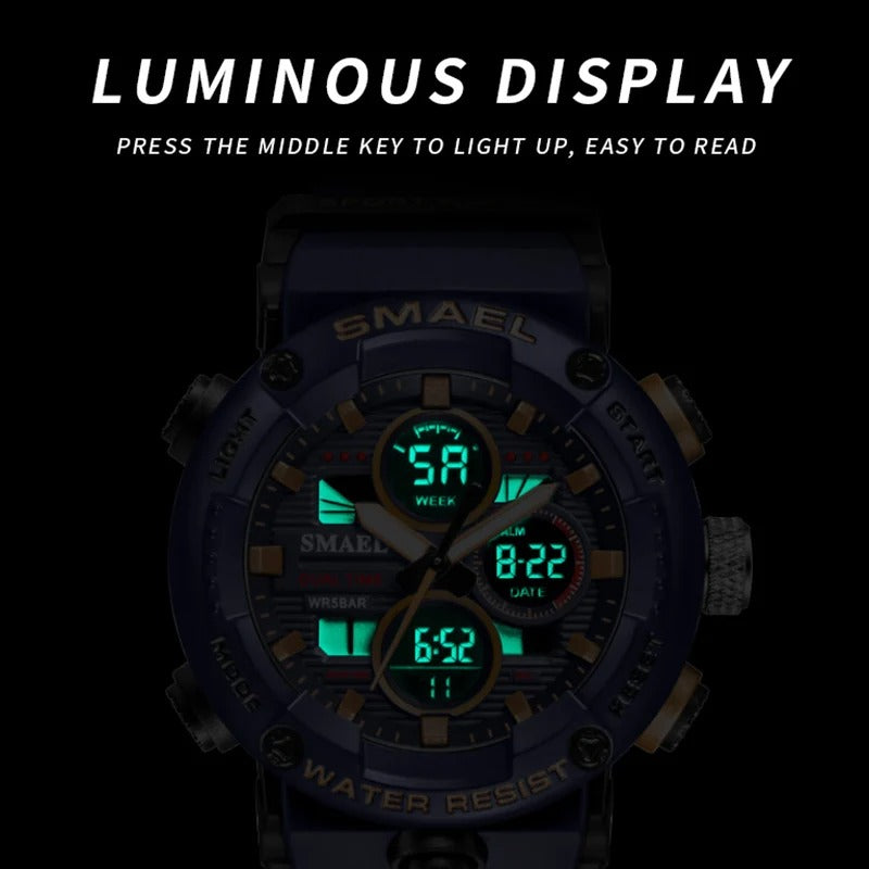 Adventure Waterproof Watch | 50M Water-Resistant Outdoor Sports Watch for Men