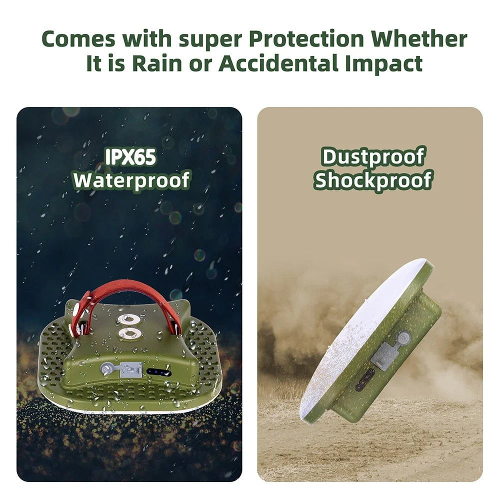 MOSLIGHT Rechargeable Outdoor Lantern | Waterproof Power Bank Camp Light with Magnetic Base