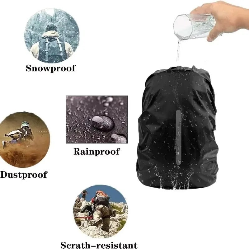 Rain Waterproof Backpack Cover | High-Visibility Rain Cover with Reflective Strip for Hiking & Outdoors