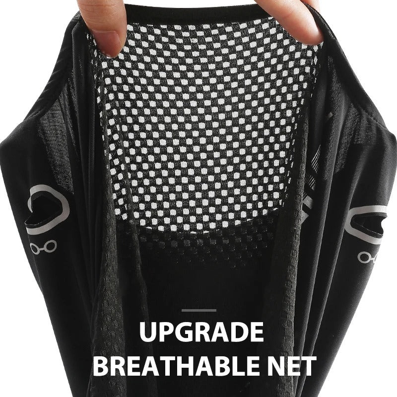 Ice Silk Tactical Balaclava Cap | Quick-Dry Breathable Face Mask with Sunglasses Holes for Hiking & Fishing