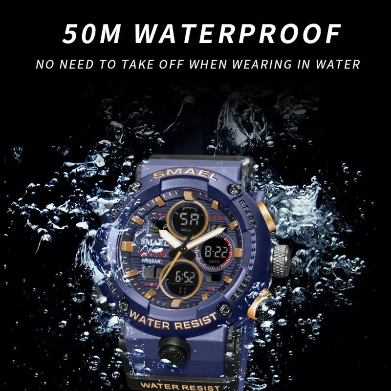 Adventure Waterproof Watch | 50M Water-Resistant Outdoor Sports Watch for Men