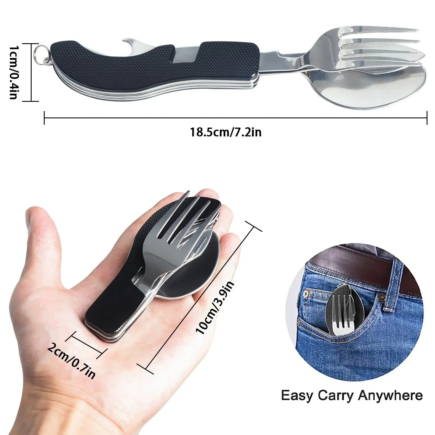 Ultimate 4-in-1 Portable Cutlery Knife