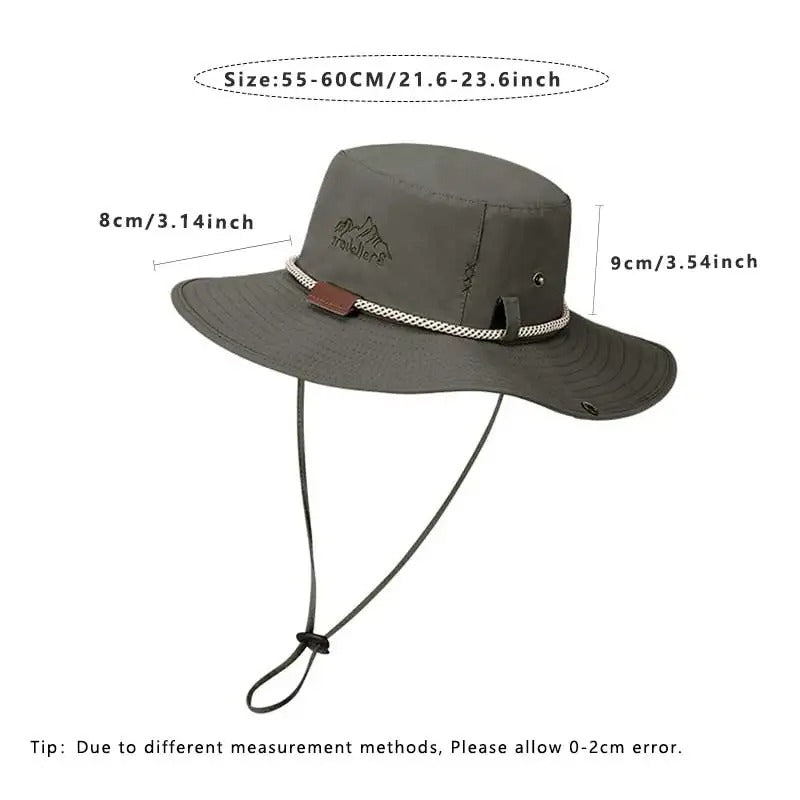 Travellers Waterproof Outdoor Hat | UPF 50+ Sun Protection Boonie Hat for Hiking