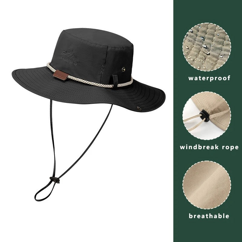 Travellers Waterproof Outdoor Hat | UPF 50+ Sun Protection Boonie Hat for Hiking