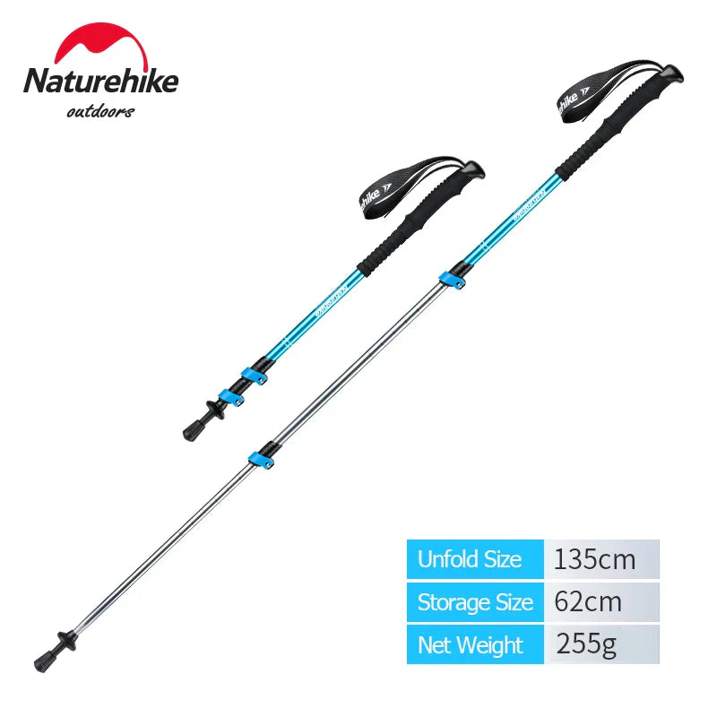 Ultralight Telescopic Trekking Pole | Adjustable 6061 Aluminum Hiking Stick for Mountain Trails
