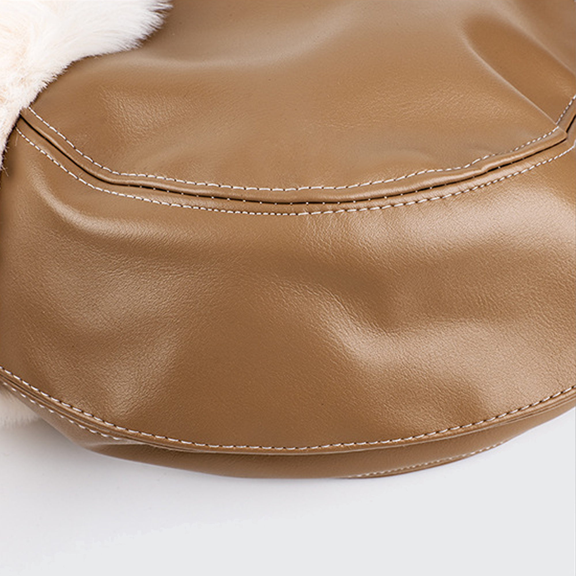 Yukon Trapper Hat - Faux Leather, Faux Fur Lined & Ear Flaps for Extreme Cold